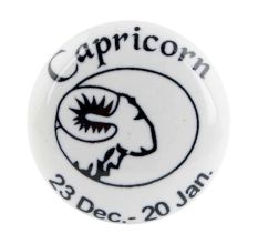 Capricorn Flat Ceramic Wine Bottle Stopper