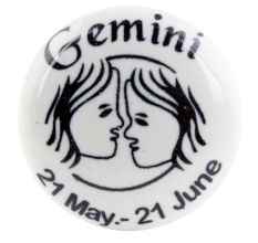 Gemini Flat Ceramic Wine Bottle Stopper