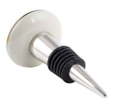 Mustard Fish Flat Ceramic Wine Bottle Stopper
