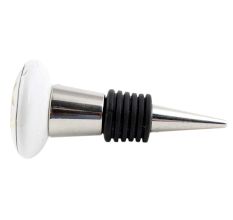 Mustard Panda Ceramic Flat Wine Bottle Stopper