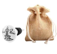 Paris Eiffel Tower Flat Wine Bottle Stopper
