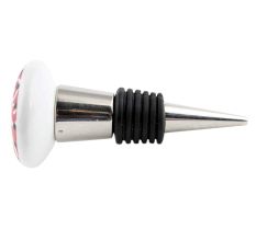 Paris Pink Flat Wine Bottle Stopper