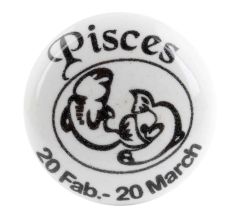 Pisces Flat Ceramic Wine Bottle Stopper