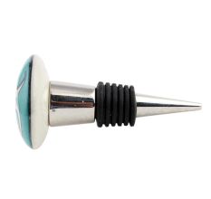 Sea Green Fish Ceramic Wine Bottle Stopper