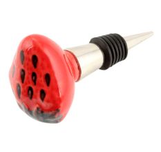 Strawberry Ceramic Wine Bottle Stopper