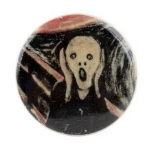 The Scream Painting Multicolor Wine Bottle Stopper