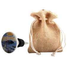 The Starry Night Multicolor Flat Wine Bottle Stopper