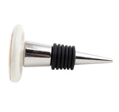 The Vitruvian Man Brown Flat Wine Bottle Stopper