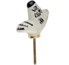 Zebra Head Pattern Ceramic Cabinet Knobs