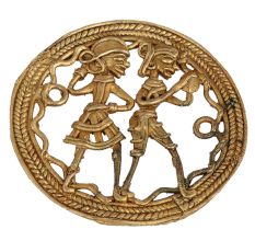 Elegant Brass Village Life Statues For Home Decor