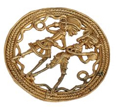 Elegant Brass Village Life Statues For Home Decor