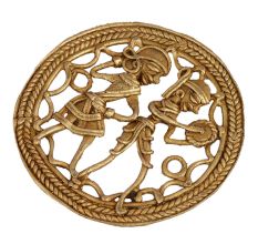 Classic Brass Couple Merrymaker Metal Home Decor