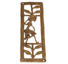 Amazing Brass Metal Artwork Depicting Female And Nature