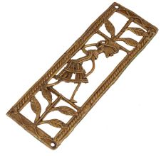 Amazing Brass Metal Artwork Depicting Female And Nature