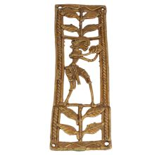 Mystify Cymbal Bearing Male Brass Metal Artwork For Your Home