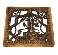 Intricately Designed And Carved Brass Ganesha Home Decor Product