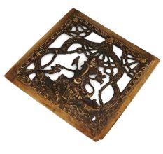 Intricately Designed And Carved Brass Ganesha Home Decor Product