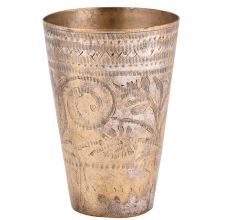 Brass Golden Leafy Pattern With Flowers