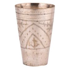 Brass Hand Engraved Brass Lassi Glass For Decoration