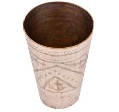 Brass Hand Engraved Brass Lassi Glass For Decoration
