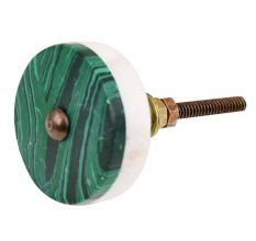 Green Texture Stone Cabinet knob