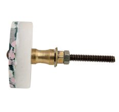 Grey White Texture Stone Cabinet knob