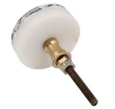Grey White Texture Stone Cabinet knob