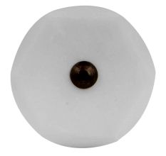 White Round Hexagon stone Cabinet knobs
