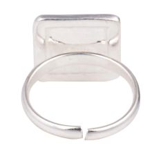 Yellow Snap chat Logo Adjustable Silver Toe Ring For Kids