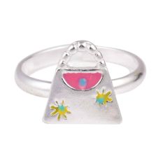 Moon Star Ladies Purse Adjustable Children Silver Toe Ring