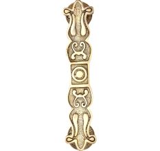 Hand Made Brass Door Handle Carved With Ethnic Indian Design
