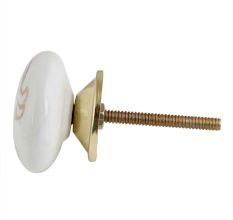 Golden Cockatoo Pattern Ceramic Dresser Knobs