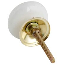 Golden Jumbo Elephant Pattern Ceramic Cabinet Knobs