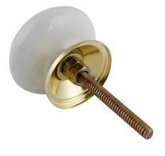 Golden Lion Pattern Ceramic Cabinet Knobs