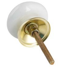 Golden Snake Pattern Ceramic Cabinet Knobs