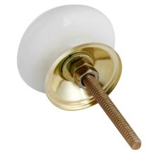 Golden Hedgehog Pattern Ceramic Dresser Knobs