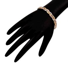 Stylish 92.5 Sterling Silver Gold Plated Bracelet