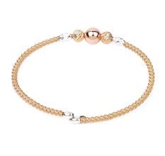 Delicate Multi Colored 92.5 Sterling Silver Bead Adjustable Bracelet