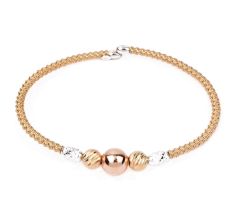 Delicate Multi Colored 92.5 Sterling Silver Bead Adjustable Bracelet
