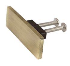 Antique Rectangle Stainless Steel Big Cabinet Knobs