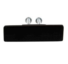 Black Rectangle Stainless Steel Big Cabinet Knobs