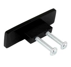 Black Rectangle Stainless Steel Big Cabinet Knobs