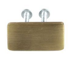 Antique Rectangle Stainless Steel Small Cabinet Knobs