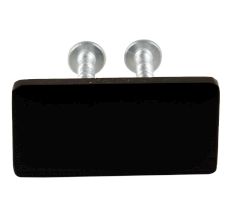 Black Rectangle Stainless Steel Small Cabinet Knobs