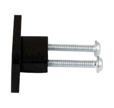 Black Rectangle Stainless Steel Small Cabinet Knobs