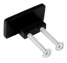 Black Rectangle Stainless Steel Small Cabinet Knobs