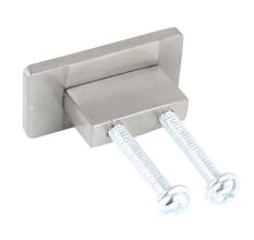 Silver Rectangle Stainless Steel Small Cabinet Knobs