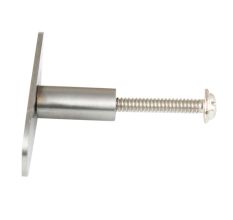 Silver Stainless Steel Thin Oval Dresser Knobs