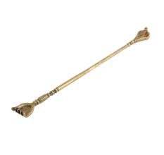 Handmade Golden Brass Back Scratcher Hand Shape With Cobra Head