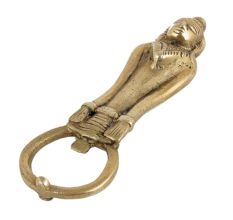 Handmade Golden Brass Bottle Opener With Tribal Man